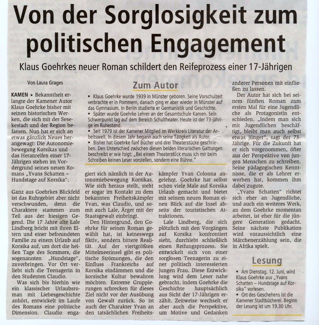 Hellweger Anzeiger vom 17. Mai 2012